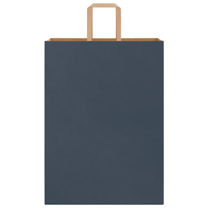Papiertragetaschen 50 Stk. mit Henkeln Blau 32x17x44 cm
