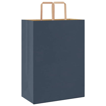 Papiertragetaschen 50 Stk. mit Henkeln Blau 32x17x44 cm