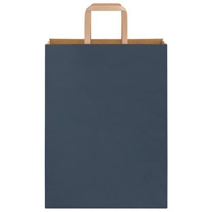 Papiertragetaschen 250 Stk. mit Henkeln Blau 26x12x35 cm