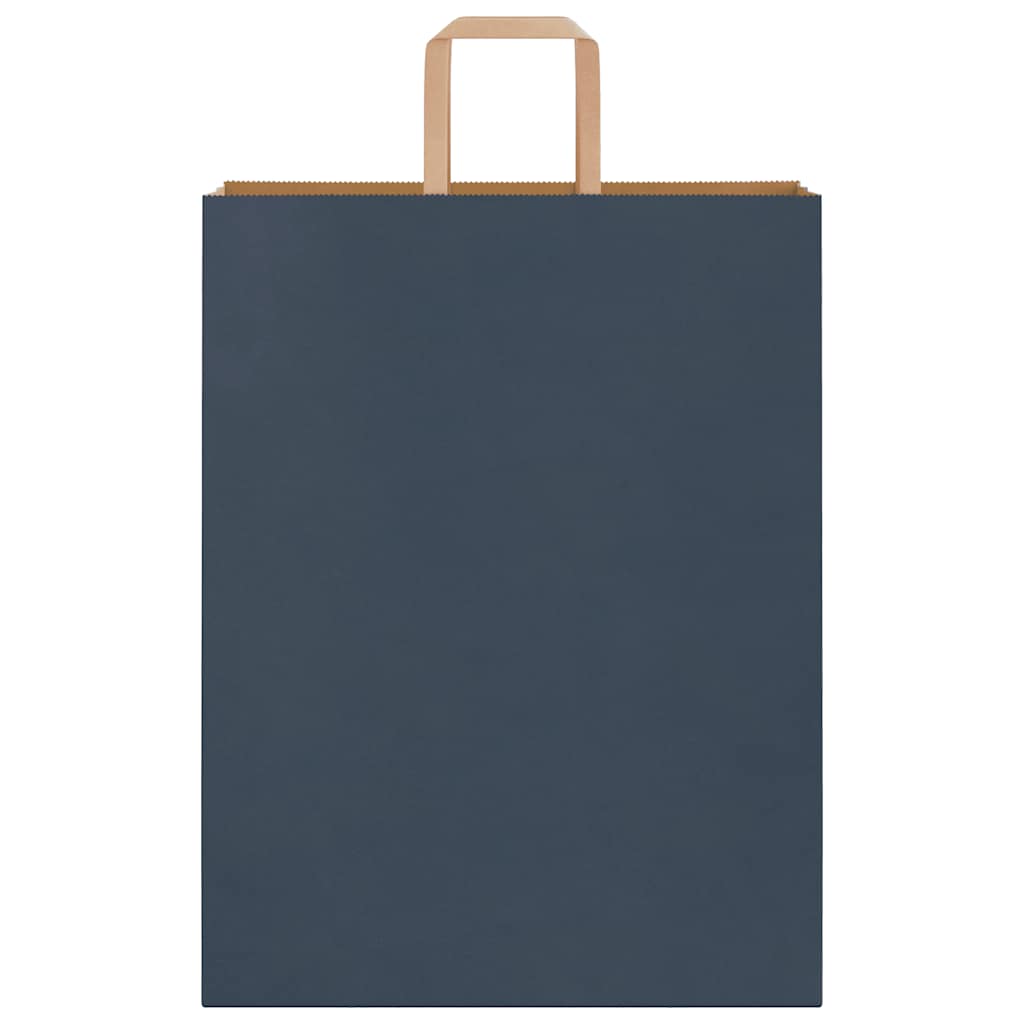 Papiertragetaschen 250 Stk. mit Henkeln Blau 32x12x42 cm