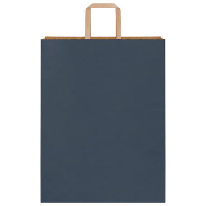 Papiertragetaschen 250 Stk. mit Henkeln Blau 32x12x42 cm