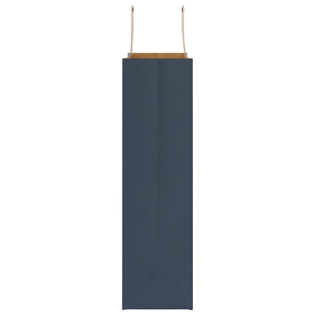 Papiertragetaschen 250 Stk. mit Henkeln Blau 32x12x42 cm