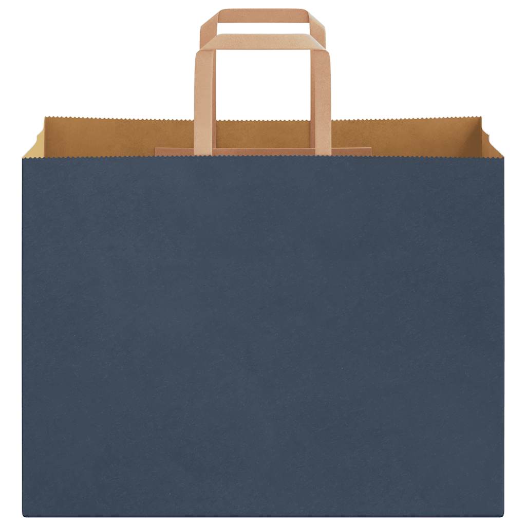 Papiertragetaschen 250 Stk. mit Henkeln Blau 32x17x25 cm