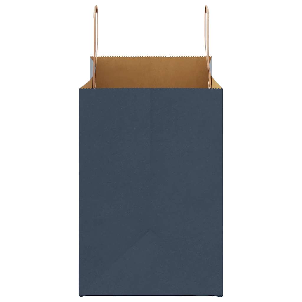 Papiertragetaschen 250 Stk. mit Henkeln Blau 32x17x25 cm