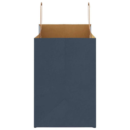 Papiertragetaschen 250 Stk. mit Henkeln Blau 32x17x25 cm