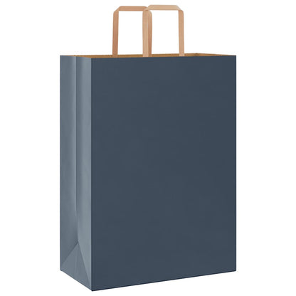 Papiertragetaschen 250 Stk. mit Henkeln Blau 32x17x44 cm