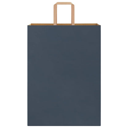 Papiertragetaschen 250 Stk. mit Henkeln Blau 32x17x44 cm