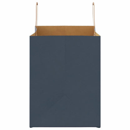 Papiertragetaschen 250 Stk. mit Henkeln Blau 32x22x28 cm