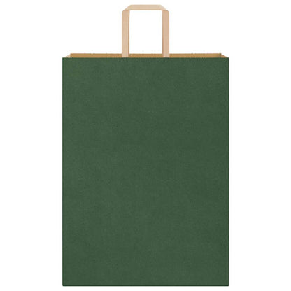 Papiertragetaschen 250 Stk. mit Henkeln Grün 32x17x44 cm