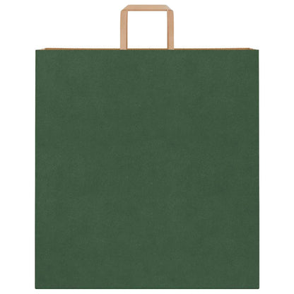Papiertragetaschen 250 Stk. mit Henkeln Grün 45x17x48 cm