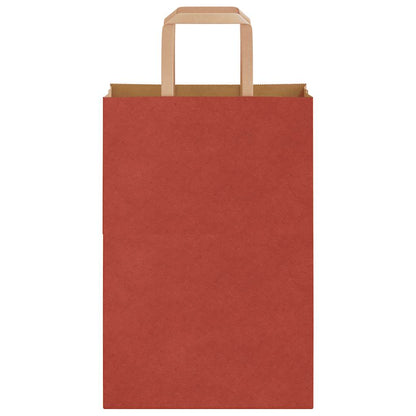 Papiertragetaschen 50 Stk. mit Henkeln Rot 21x11x31 cm