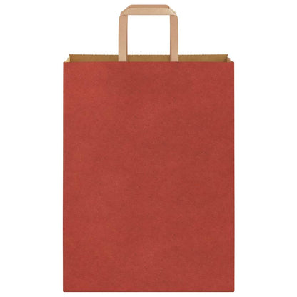 Papiertragetaschen 50 Stk. mit Henkeln Rot 26x12x35 cm