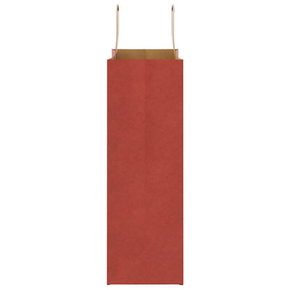 Papiertragetaschen 50 Stk. mit Henkeln Rot 26x12x35 cm