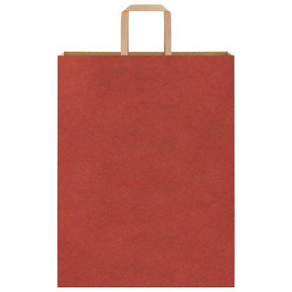 Papiertragetaschen 50 Stk. mit Henkeln Rot 32x12x42 cm