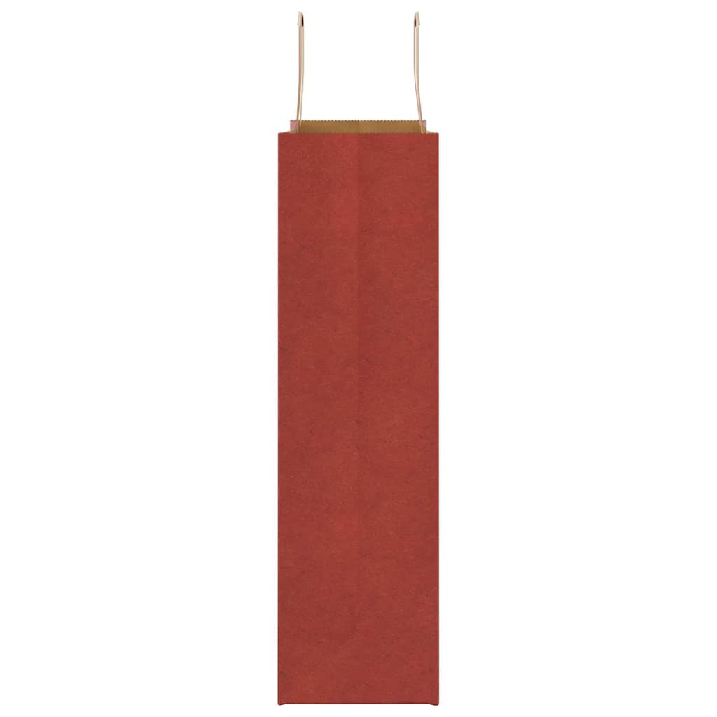 Papiertragetaschen 50 Stk. mit Henkeln Rot 32x12x42 cm