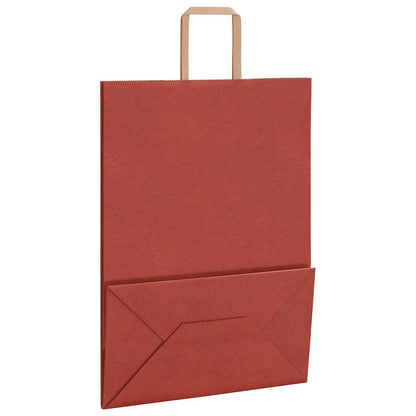 Papiertragetaschen 50 Stk. mit Henkeln Rot 32x17x44 cm