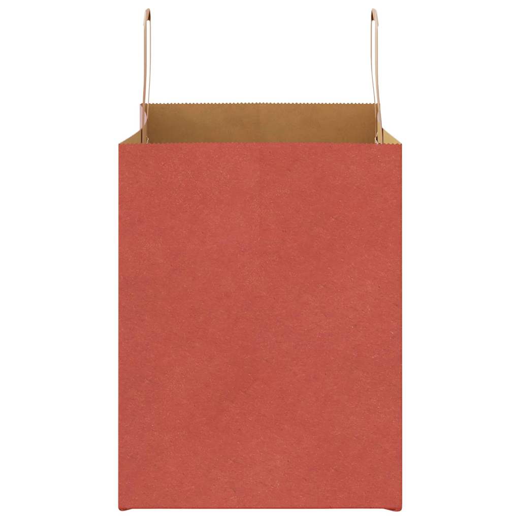 Papiertragetaschen 50 Stk. mit Henkeln Rot 32x22x28 cm