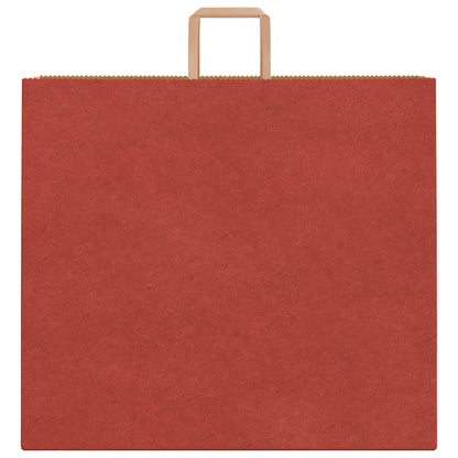 Papiertragetaschen 50 Stk. mit Henkeln Rot 54x15x49 cm