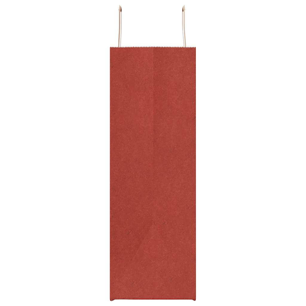 Papiertragetaschen 50 Stk. mit Henkeln Rot 54x15x49 cm