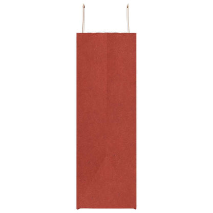 Papiertragetaschen 50 Stk. mit Henkeln Rot 54x15x49 cm