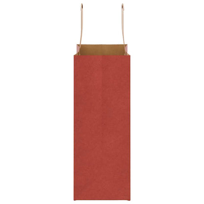Papiertragetaschen 250 Stk. mit Henkeln Rot 21x11x28 cm
