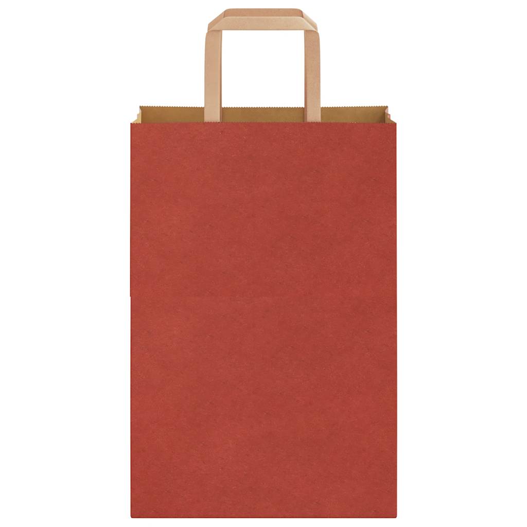 Papiertragetaschen 250 Stk. mit Henkeln Rot 21x11x31 cm