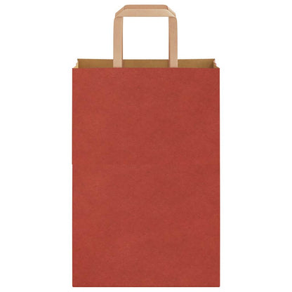 Papiertragetaschen 250 Stk. mit Henkeln Rot 21x11x31 cm