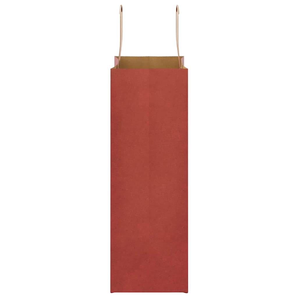 Papiertragetaschen 250 Stk. mit Henkeln Rot 21x11x31 cm