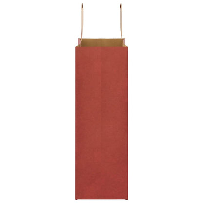 Papiertragetaschen 250 Stk. mit Henkeln Rot 21x11x31 cm