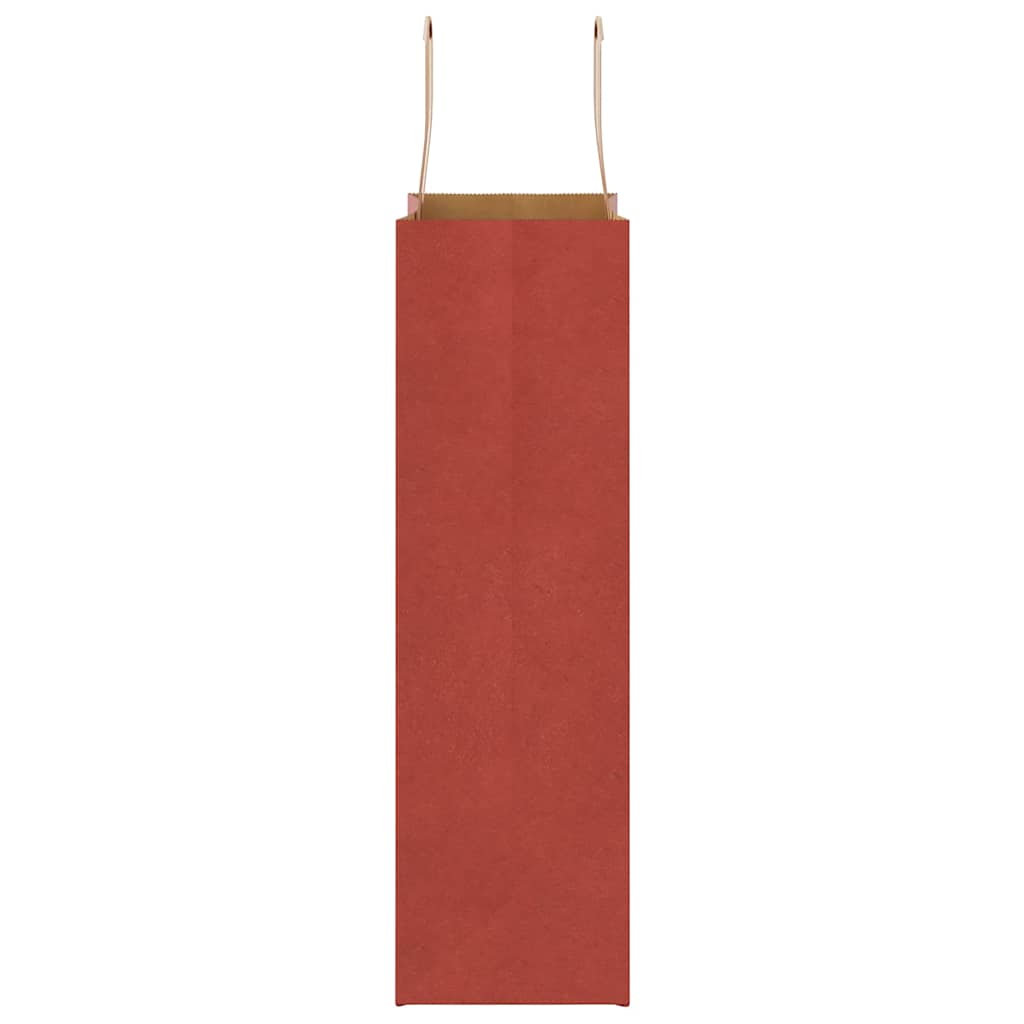 Papiertragetaschen 250 Stk. mit Henkeln Rot 21x11x36 cm