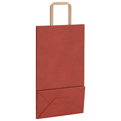 Papiertragetaschen 250 Stk. mit Henkeln Rot 21x11x36 cm