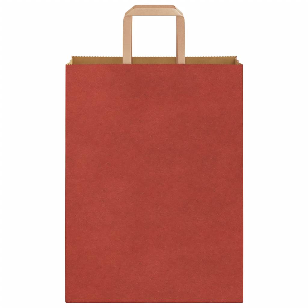 Papiertragetaschen 250 Stk. mit Henkeln Rot 26x12x35 cm