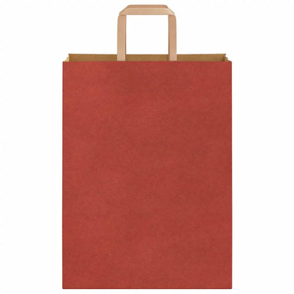 Papiertragetaschen 250 Stk. mit Henkeln Rot 26x12x35 cm