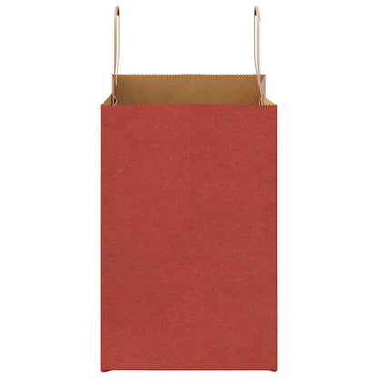 Papiertragetaschen 250 Stk. mit Henkeln Rot 26x17x25 cm
