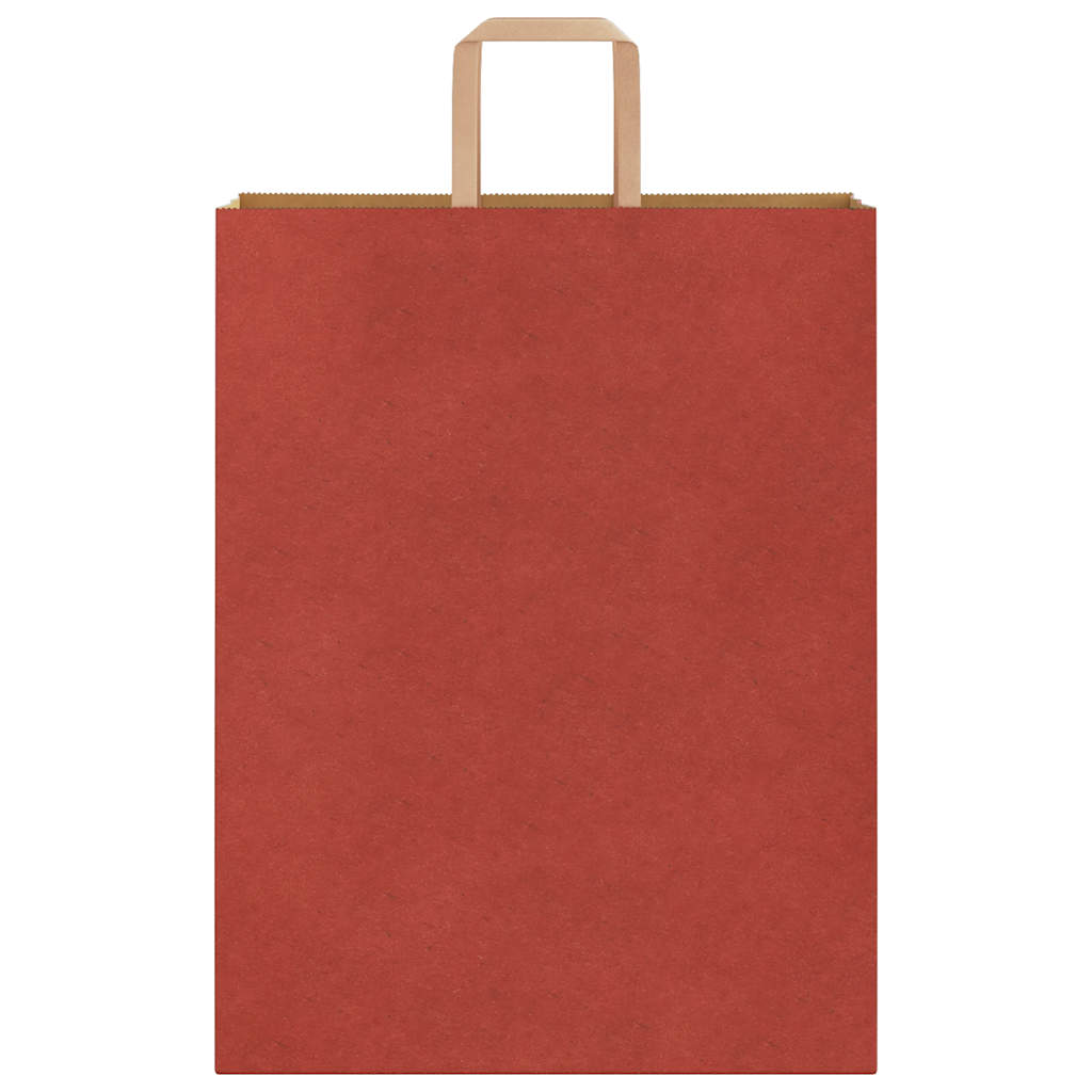 Papiertragetaschen 250 Stk. mit Henkeln Rot 32x12x42 cm