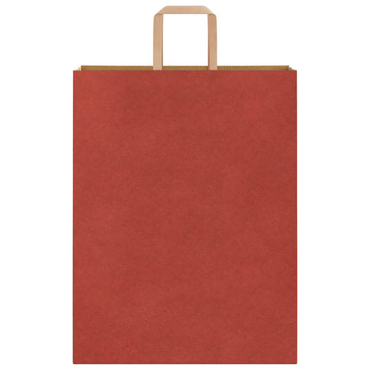 Papiertragetaschen 250 Stk. mit Henkeln Rot 32x12x42 cm