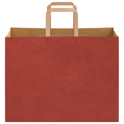 Papiertragetaschen 250 Stk. mit Henkeln Rot 32x17x25 cm