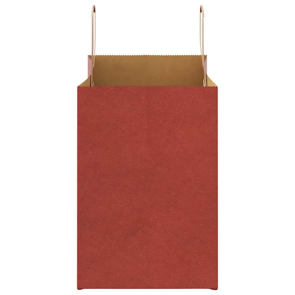 Papiertragetaschen 250 Stk. mit Henkeln Rot 32x17x25 cm