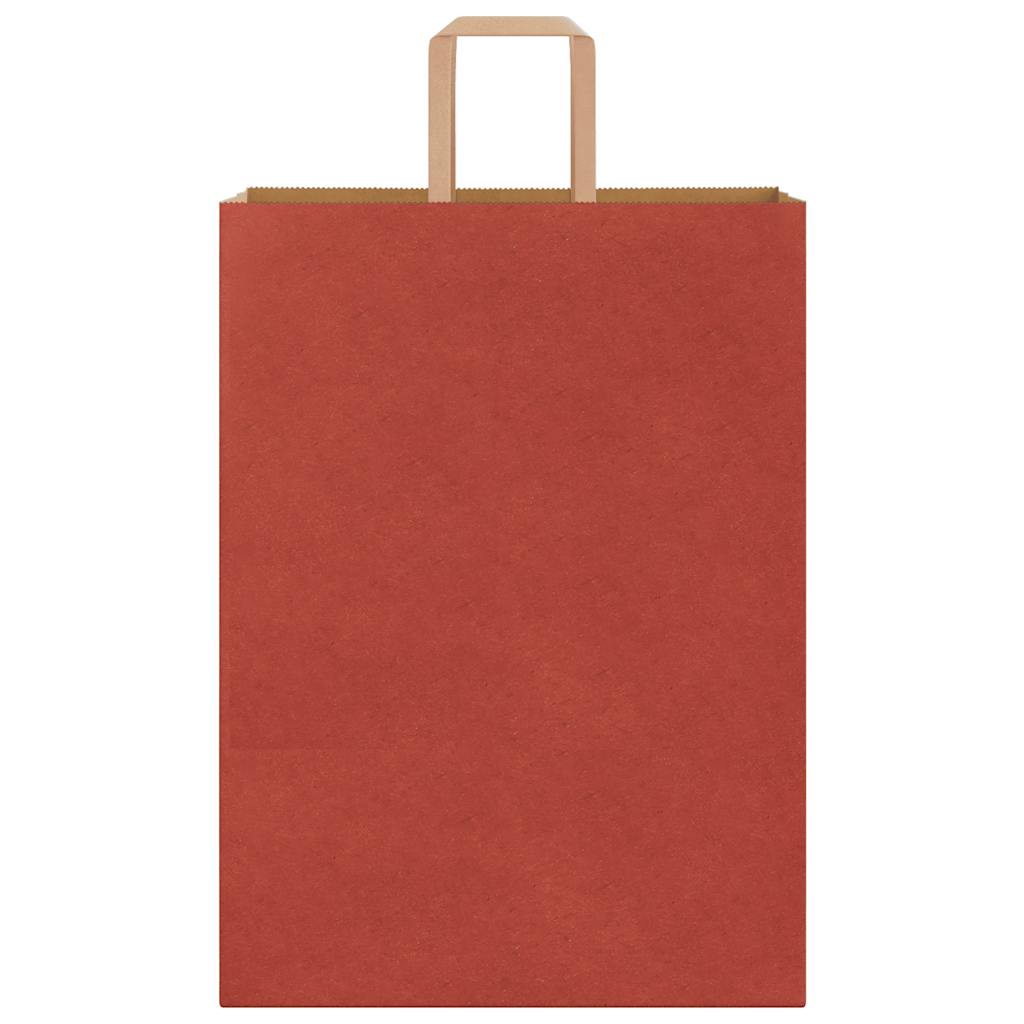 Papiertragetaschen 250 Stk. mit Henkeln Rot 32x17x44 cm