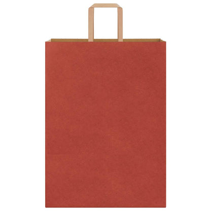 Papiertragetaschen 250 Stk. mit Henkeln Rot 32x17x44 cm