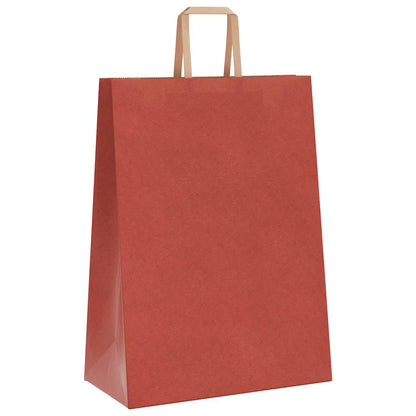 Papiertragetaschen 250 Stk. mit Henkeln Rot 32x17x44 cm