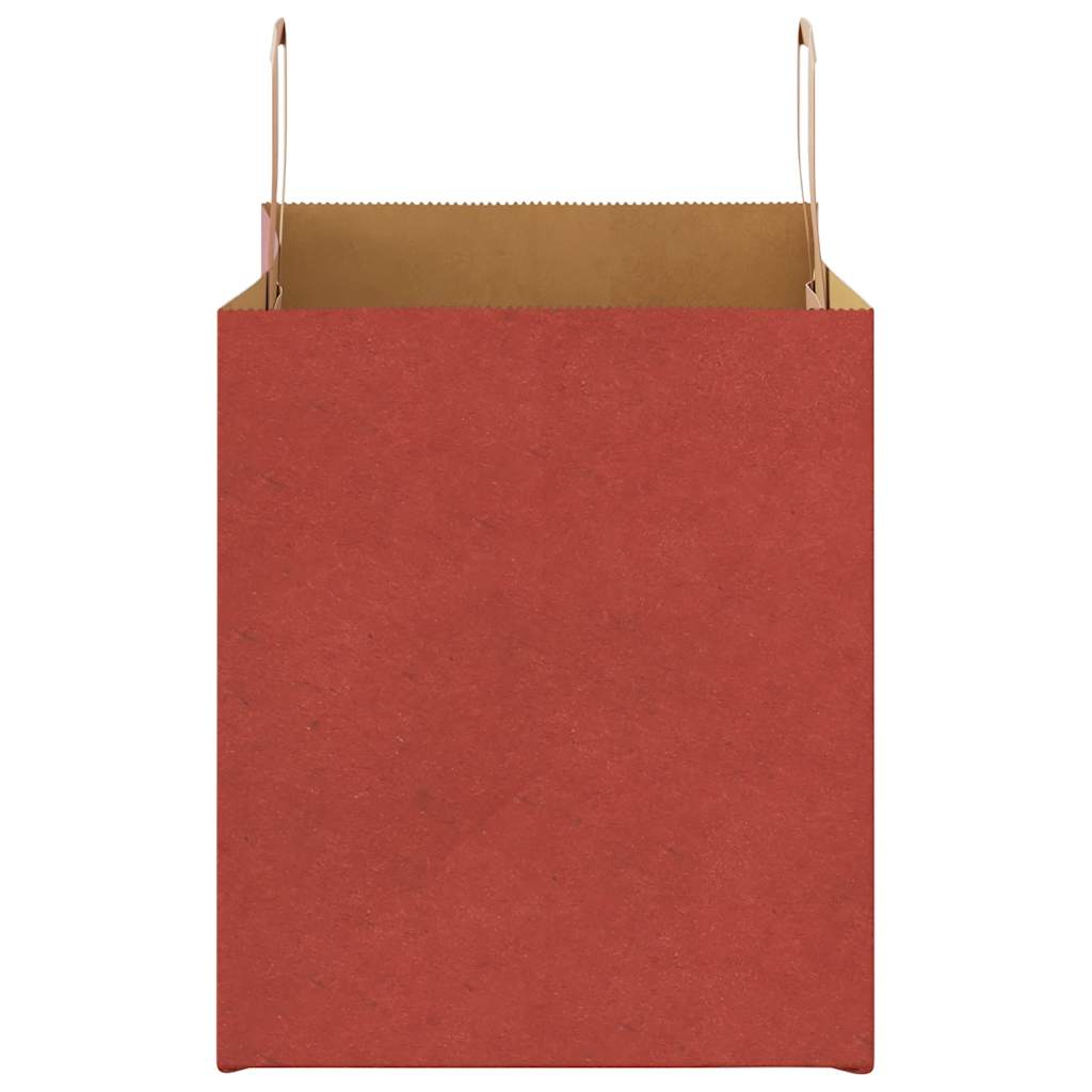 Papiertragetaschen 250 Stk. mit Henkeln Rot 32x22x24 cm