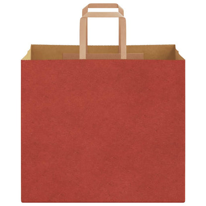 Papiertragetaschen 250 Stk. mit Henkeln Rot 32x22x28 cm