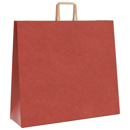 Papiertragetaschen 250 Stk. mit Henkeln Rot 54x15x49 cm