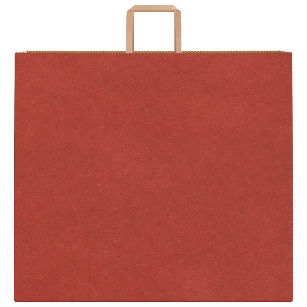 Papiertragetaschen 250 Stk. mit Henkeln Rot 54x15x49 cm