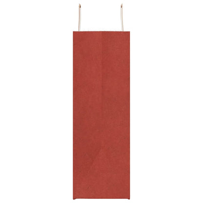 Papiertragetaschen 250 Stk. mit Henkeln Rot 54x15x49 cm