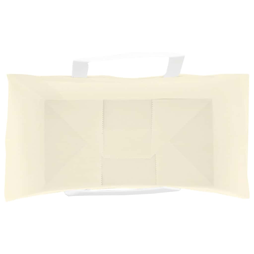 Papiertragetaschen 50 Stk. mit Henkeln Gelb 21x11x28 cm