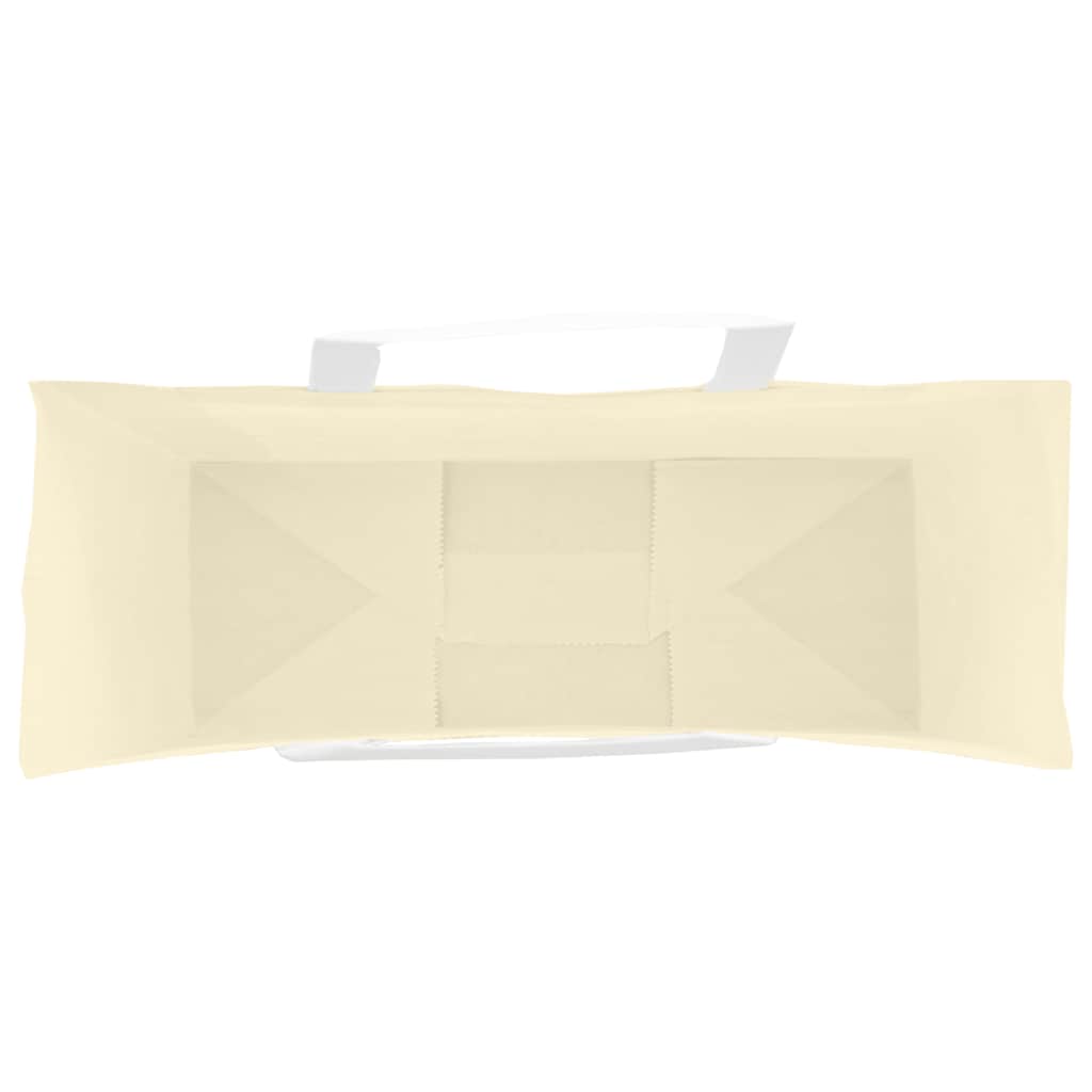 Papiertragetaschen 50 Stk. mit Henkeln Gelb 32x12x42 cm