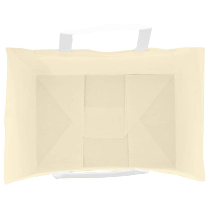 Papiertragetaschen 50 Stk. mit Henkeln Gelb 32x22x24 cm