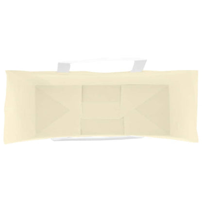 Papiertragetaschen 50 Stk. mit Henkeln Gelb 45x17x48 cm
